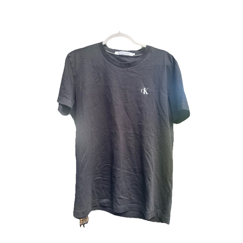 $39.50 Calvin Klein Jeans‎ Men's Monogram Pocket Crew Neck T-Shirt, Black, Large